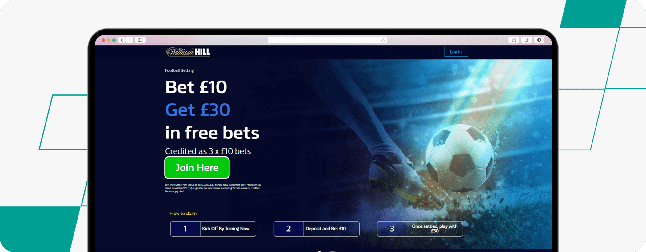 william hill bet 10 get 30 offer screenshot